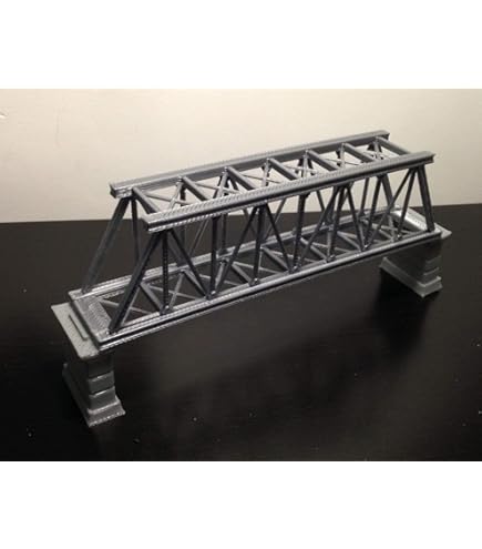 Amazon | Outland Models 鉄道模型風景 桟橋Zゲージの桁橋-黒/ダブル