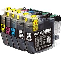 Amazon.co.jp: brother ブラザー LC411 (BK×2/C/M/Y)【5本】 最新 互換