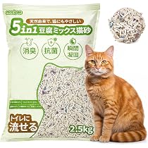 1 猫砂 Amazon | Zutto Nyan おから猫砂 4in1固まる 2.3kg×1袋 消臭力MAX