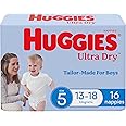 Huggies Ultra Dry Nappies Boys Size 5 (13-18kg) 16 Count