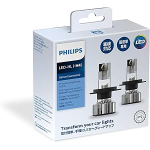 フィリップス ヘッドライト LED H4 6500K アルティノンエッセンシャル PHILIPS UltinonEsse…