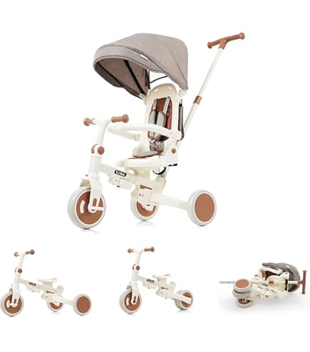 Amazon.co.jp: BTM コンパクト 子供用三輪車 折りたたみ 手押し