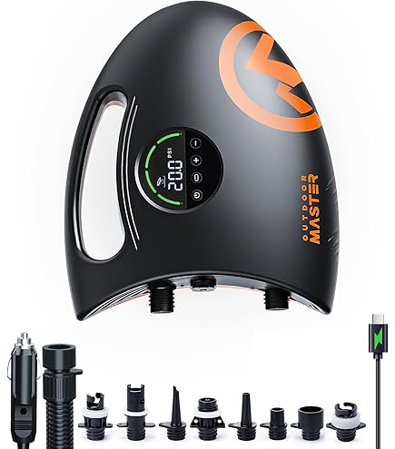 Amazon.co.jp: OutdoorMaster Shark高圧SUPポンプ - 電動エアポンプ