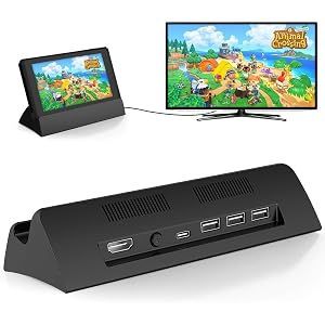 Switch ドック 最新システム対応 【HDMI変換/TVモード/テーブルモード】切り替え 直接にTV出力 充電スタン…