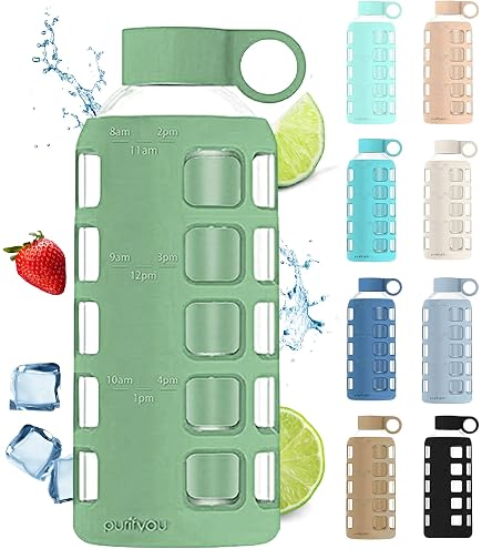 Ello Syndicate 20 oz Reusable Glass Water Bottle – All-Glass Chug