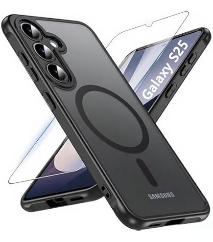 Amazon.co.jp: Hensinple Galaxy S25 ケース 【MagSafe対応・ガラス