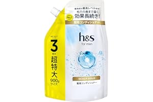 【大容量】h&s for men(エイチアンドエスフォーメン) コンディショナー スカルプゴールド 詰め替え 超特大 900g トリートメント 液体 900グラム (x 1)