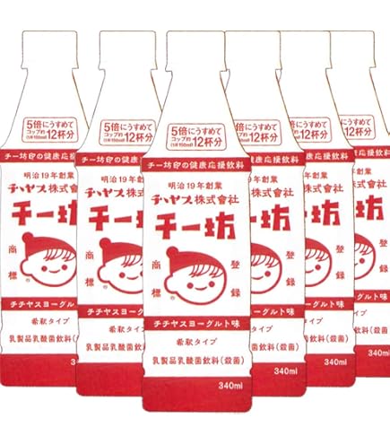 Amazon.co.jp: チチヤス チー坊 乳酸菌飲料 340ml 12本入り 希釈