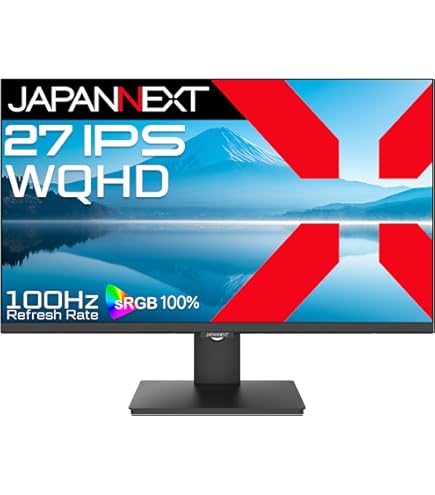 Amazon.co.jp: JAPANNEXT 27インチ モニター WQHD 2560x1440解像度 IPS