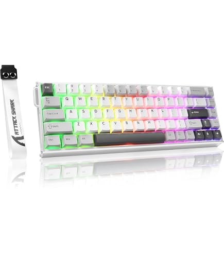 新品 ATTACK SHARK R68HE キーボード＋マウス2台 R5・X11 Amazon | ATTACK SHARK R68HE キーボードマウスセット ラピッド