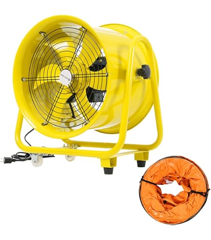 Amazon.co.jp: 【12インチ】送風機 排気シャフトホース付き 風量3000m³