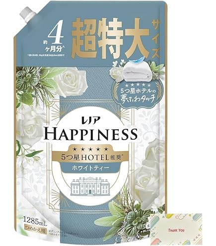 Amazon | レノアハピネス 柔軟剤 夢ふわタッチ ホワイトティー 本体