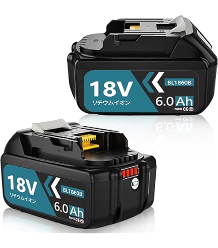 Amazon.co.jp: BL1860B Compatible with: Makita Battery 6Ah for