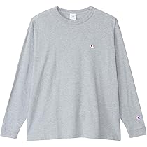 Amazon | [チャンピオン] 長袖Tシャツ 長袖 丸首 綿100％ ワン