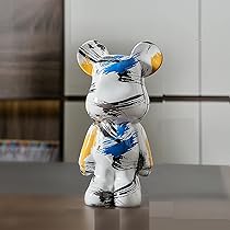 カラフルなクマの置物 オレンジ TMOC』カラーパレット くま （ぬいぐるみ大） – タオル美術館