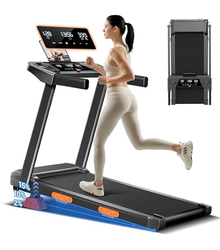 Amazon | ルームランナー 0%-5%-10%マニュアル傾斜 時速1~10km 3.0HP