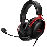 HyperX Cloud III 有線 ゲーミングヘッドセット 53mmドライバー搭載 ブラック / レッド 日本正規代理店品 727A9AA | DTS,Headphone:X空間オーディオ,Cloud,IIの,快適性,PC,PS5,PS4,Xbo