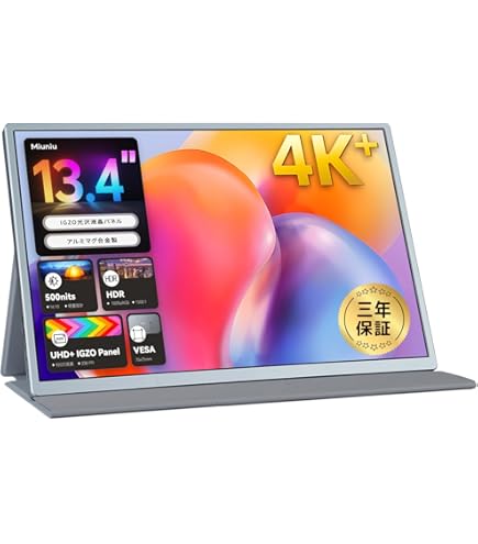 Miuniu モバイルモニター 15.6インチ 1920x1080 DCI-P3 Miuniu モバイルモニター 15.6インチ 1920x1080 DCI-P3 100%色域