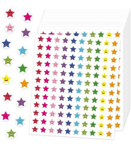 Stickers étoiles - étoiles Scintillantes Pailletées Or