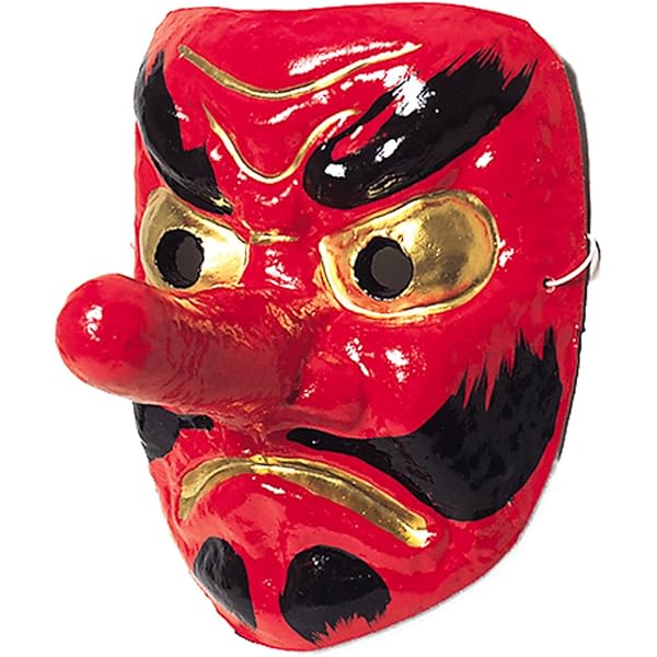 Amazon.co.jp: 大天狗マスク 能面 樹脂 コスプレ サバゲー ミリタリー