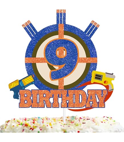 Laser Tag Cupcake Topper | 18 Stück Bunte Deko Für Geburtstagsparty | Aus Festem Karton Mit Plastikstiel | Einfach Zu Montieren