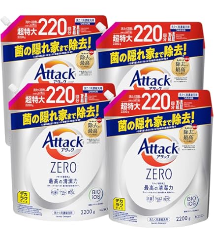 Amazon | 【2個セット】アタックゼロ 詰め替え 2900g ×2 大容量