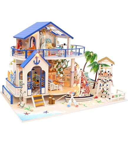 Amazon.co.jp: MOPQAWRV 1/24 ドールハウス ミニチュア 手作りキット