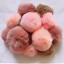 美品　上質　ミンクファー　リボン　カラー　ピンク Amazon.co.jp: A級 ふわふわミンクファーラビットファー 4カラー