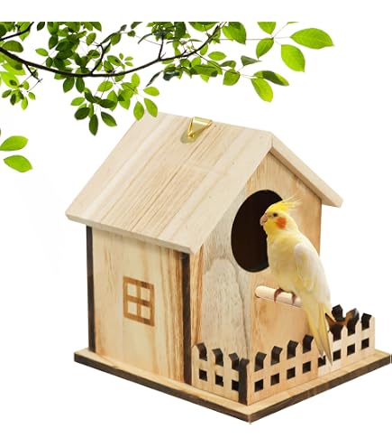 Amazon.co.jp: 巣箱 野鳥用巣箱 カントリースタイルの鳥ハウスレトロ
