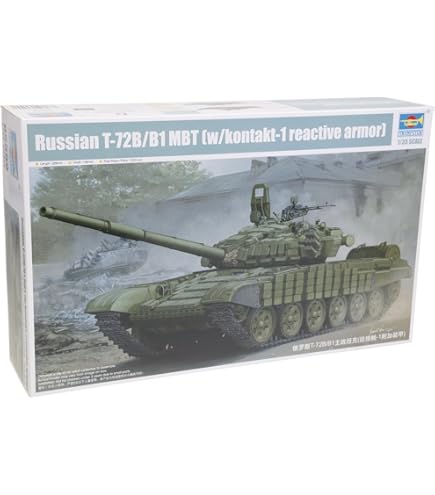 Amazon | モンモデル 1/35 ロシア連邦軍 T-72B3M主力戦車 w/KMT-8地雷