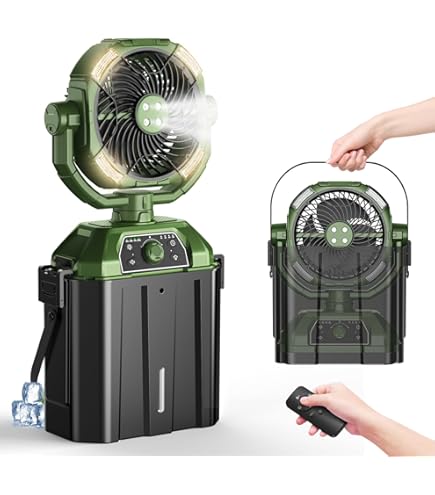 Amazon | 【Amazon.co.jp限定】キャンプ 扇風機 ミストファン 卓上