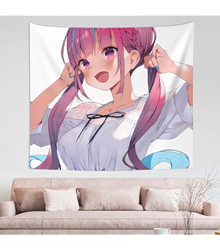 Amazon.co.jp: まかろん大帝 湊あくあB2タペストリー C96 ホロケット