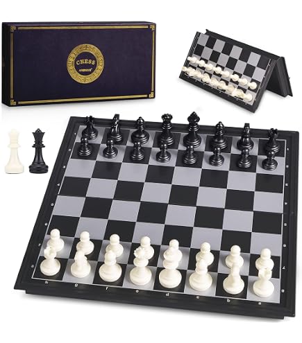 Goliath Family Classics Chess Set - Folding Board With Full Size 2.5" King Staunton Pieces