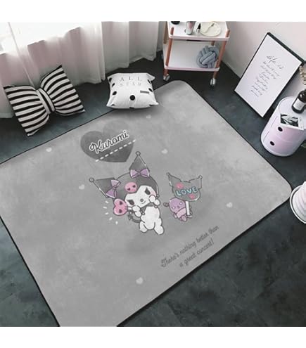 Amazon | クロミ ちゃん マイメロディ カーペット 長方形 ラグマット