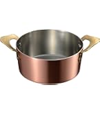 Amazon｜遠藤商事 業務用 エトール 片手浅型鍋 24cm 銅・真鍮・錫 日本