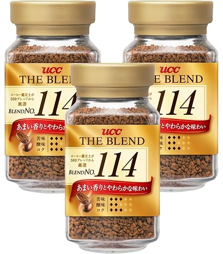 Amazon.co.jp: UCC ザ・ブレンド 117 瓶 90g インスタントコーヒー×3個