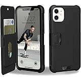 URBAN ARMOR GEAR iPhone 11(6.1インチ)対応耐衝撃ケース METROPOLIS(手帳型) ブラック 【日本正規代理店品】 UAG-IPH19MF-BK