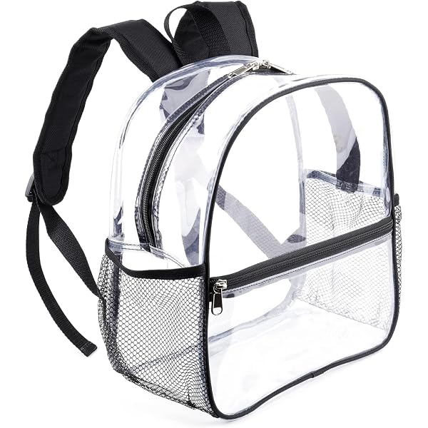Capybara Clear PVC Backpack – Heavy Duty See-Through Bag For School, Stadium & Work - View #3