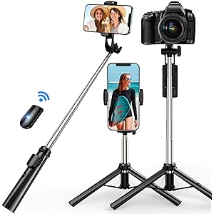 【2021最新版】 SanDony 自撮り棒 三脚 Bluetooth セルカ棒 リモコン付き 軽量 コンパクト 三脚…