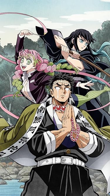 鬼滅の刃  iPhone/Androidスマホ壁紙(720×1280)-1 - 時透 無一郎（ときとう むいちろう）,甘露寺 蜜璃（かんろじ みつり）,悲鳴嶼 行冥（ひめじま ぎょうめい）