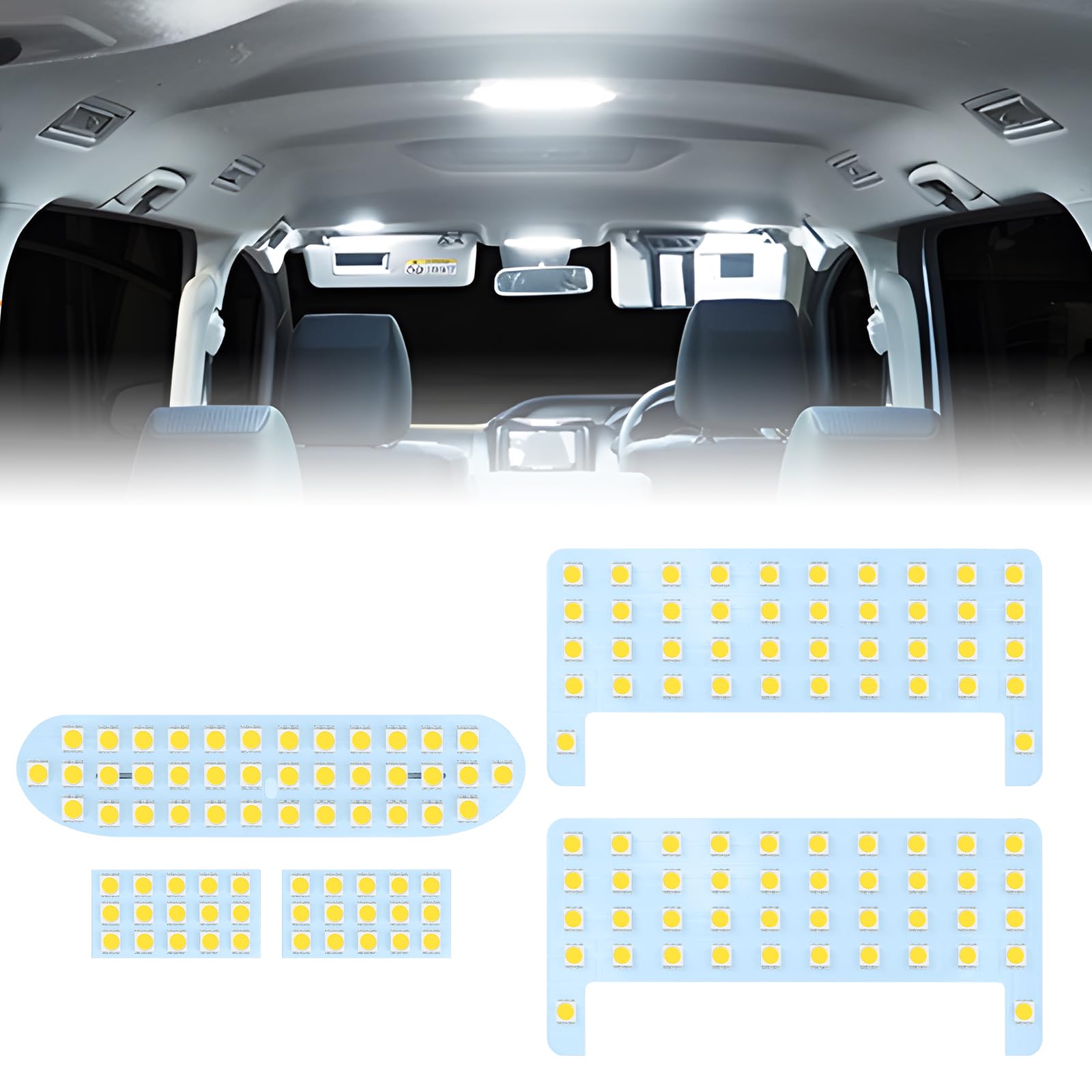 北澤商事 ヴォクシー 80系 LEDルームランプ エスクァイア ZWR80 ZRR8# ノア 80系 専用工具付き 取扱説明書付き 5点セット | 高輝度 ホワイト 車内灯 室内灯 80ヴォクシー アクセサリー エスクァイア 専用 アクセサリー 80