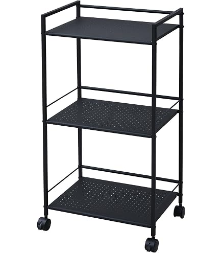 Amazon｜山善(YAMAZEN) ラック 棚 4段 キャスター付き 全体耐荷重120kg