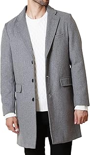 JIGGYS SHOP ステンカラーコート メンズ チェスターコート ロングコート ビジネス 厚手 秋冬 アウター ジャケット