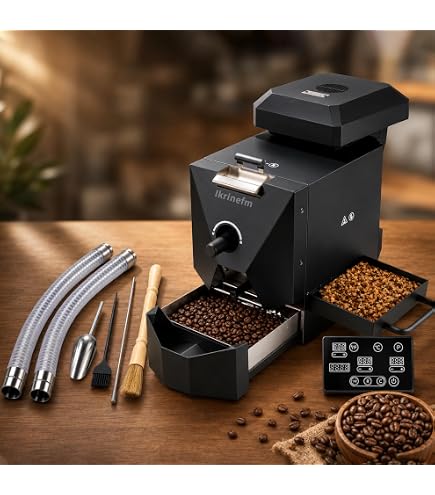 Amazon | 【直送品】ユニオン 小型焙煎機「珈琲道楽」UR-500