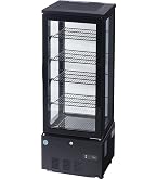 Amazon | Hijiru 4面ガラス冷蔵ショーケース100L／ブラック【HJR