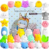 Amazon | POKONBOY 30個 スクイーズ もちおもちゃ ミニ カワイイ