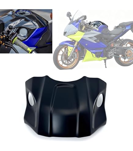 Amazon | MOS製ヤマハ YZF-R25 R-3 タンクカバー綾織りカーボン Y-ZR3