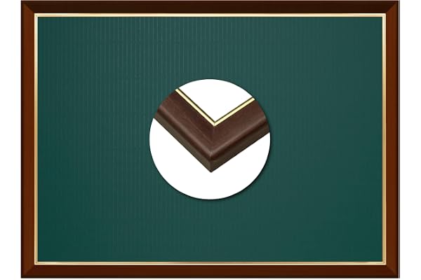 エポック社 【日本製】 木製 パズルフレーム ウッディーパネルエクセレント ゴールドライン 金モール仕様 ブラウン (38×53cm) (パネルNo.5-B) 掛ヒモ 点数券付き セルカバーUVカット仕様 パズル Frame 額縁