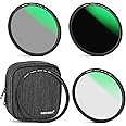 NEEWER 72mm 4-in-1 Magnetic Lens Filter Kit, Includes Neutral Density ND1000+MCUV+CPL+Adapter Ring with 42-Layer Coating/Ultr