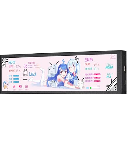 Amazon.co.jp: zmart 8.8インチ ロングストリップ LCDスクリーン 1920